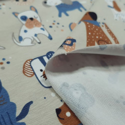 Punto Camiseta Perros Beige Punto Camiseta Perros Beige