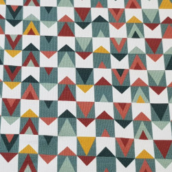 Cotton Jersey Bitty Triangles