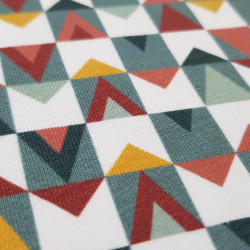 Cotton Jersey Bitty Triangles