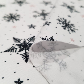 Punto Camiseta Copos Nieve Punto Camiseta Copos Nieve