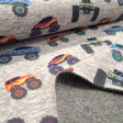 grey-melange-monster-trucks-brushed-sweatshirt-fabric