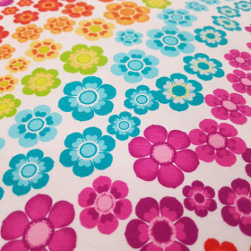 Cotton Jersey Flowers Multicolor Cotton Jersey Flowers Multicolor