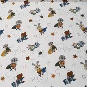 Cotton Jersey Animals Superheroes Cotton Jersey Animals Superheroes