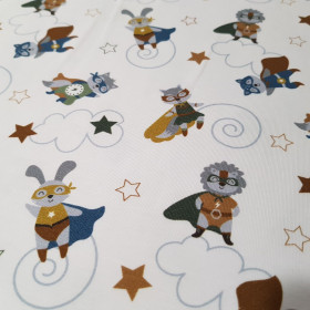 Cotton Jersey Animals Superheroes