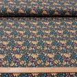 Cotton Jersey Flowers Helda fabric Cotton Jersey Flowers Helda fabric - Cotton jersey fabric with prairie-style floral patterns on a dark green background. The fabric is 150 cm wide and is made of 95% cotton and 5% elastane.