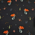 Cotton Jersey Sirens fabric Cotton Jersey Sirens fabric - Cotton jersey fabric with a digital print featuring mermaids, seaweed, and starfish on a dark blue background. The fabric is 140 cm wide and is made of 95% cotton and 5% elastane.
