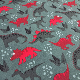 Punto Camiseta Dinosaurios Verde Rojo