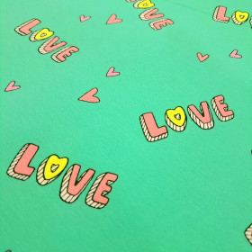Cotton Jersey Love Neon