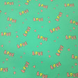 Cotton Jersey Love Neon fabric - Cotton jersey fabric with a drawing of letters 