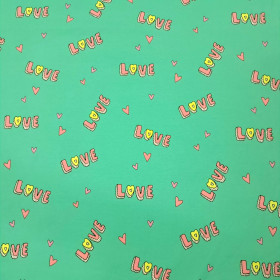 Cotton Jersey Love Neon Cotton Jersey Love Neon