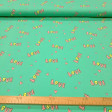 Cotton Jersey Love Neon fabric - Cotton jersey fabric with a drawing of letters 