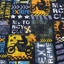 Punto Sudadera French Terry Motos Punto Sudadera French Terry Motos