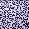 Jersey Animal Print Pink fabric - Cotton jersey fabric, with animal print drawing on a pink background. The fabric is 145cm wide and its composition is 95% cotton - 5% elastane. Cotton jersey fabric is widely used in making children's clothing