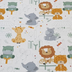 Cotton Jersey Bitty Animals Together