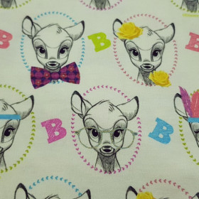 Cotton Jersey Disney Bambi Glasses