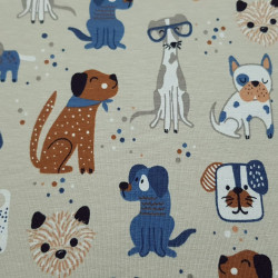 Punto Camiseta Perros Beige