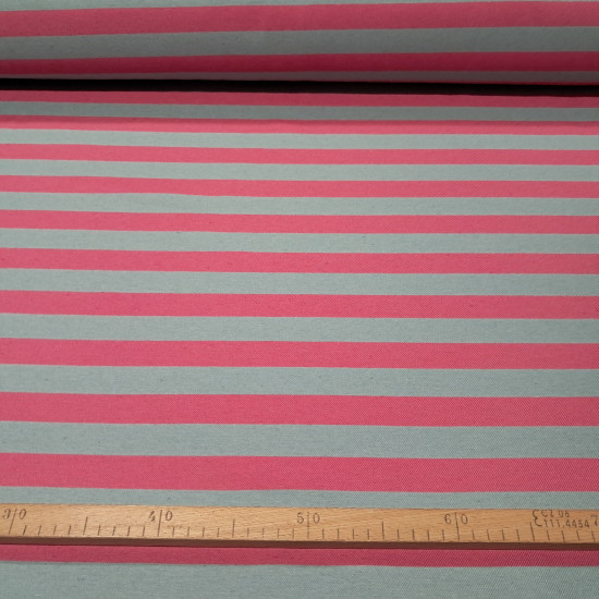 Two-tone striped twill fabric from the Estela collection