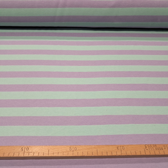 Two-tone striped twill fabric from the Estela collection