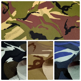 Sarga Camuflaje Algodón Sarga Camuflaje Algodón