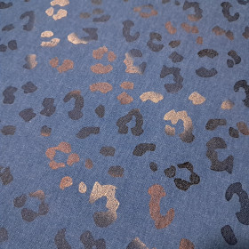 Denim Animal Print Foil Denim Animal Print Foil