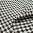 Gingham Cotton 4mm fabric - Cotton fabric with the typical gingham pattern. The size of the square is 4mm. The fabric is 145cm wide and its composition is 100% cotton.