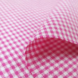 Gingham Cotton 2mm fabric - Cotton fabric with a 2mm Vichy square pattern. The fabric is 145cm wide and its composition is 100% cotton.