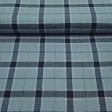 Viella Checkered Gray Blue Yellow fabric - Viella fabric with checkered and striped patterns in gray, blue and yellow colors The fabric is 80cm wide