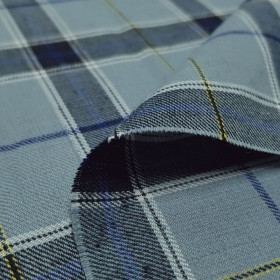 Viella Checkered Gray Blue Yellow