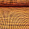 Viella Orange Checks fabric - Viella fabric printed with checkered drawings in orange colors