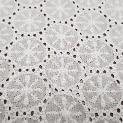 Cotton Embroidery Floral Circles Motifs