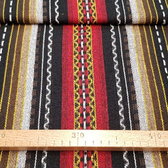 Alpujarrena fabric - The Alpujarreña is a rustic striped fabric used a lot in decoration and household clothes. It is also used in costumes for Mexican poncho.