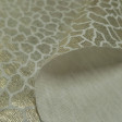 OUTLET Golden Snake Skin fabric - White fabric with bright patterns imitating snake skin in golden color. The fabric is 150cm wide. Fabric Clearance Cheap Outlet.