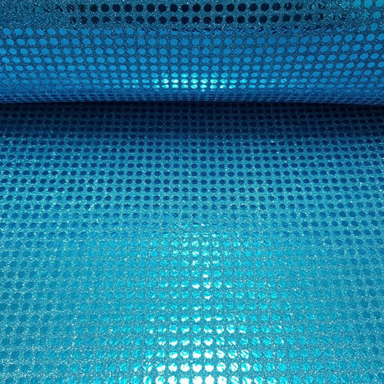 Foamized Sequin fabric - Large sequin fabric (6mm) with a layer of foam. The fabric is 110cm wide and its composition 50% polyester - 50% nylon