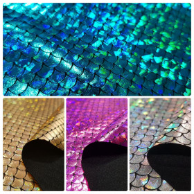 Jersey Laminado Sirena Escamas