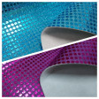 Foamized Sequin fabric - Large sequin fabric (6mm) with a layer of foam. The fabric is 110cm wide and its composition 50% polyester - 50% nylon