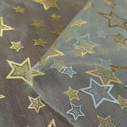 Organza Stars Golden Rim Organza Stars Golden Rim