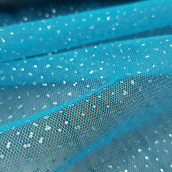 Tul Puntitos Purpurina Stell