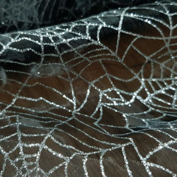 Organza Telarañas Purpurina