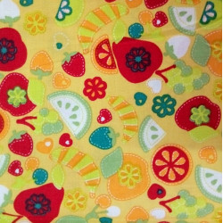 Cotton Fruit Yellow Background Cotton Fruit Yellow Background