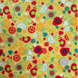 Cotton Fruit Yellow Background Cotton Fruit Yellow Background