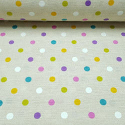 Canvas Polka Dots Multicolor Canvas Polka Dots Multicolor