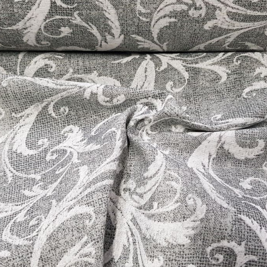 Canvas Gray Floral fabric - Strong and resistant canvas fabric with floral patterns on a marbled gray background. The canvas is ideal for decoration and large crafts, as well as for making bags, backpacks and much more ... The fabric is 280cm w