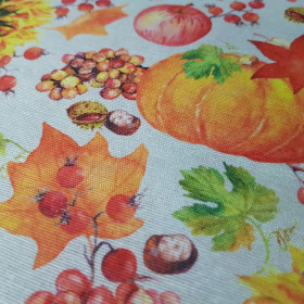 Canvas Autumn Leaves Fruit