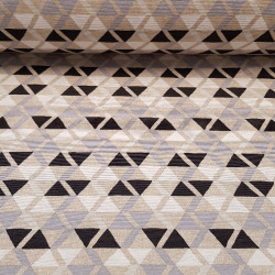 Canvas Triangles White Gray Black