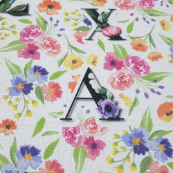 Half Panamá Digital Flores Letras