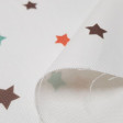 Half Panama Digital Colored Stars fabric - Half Panama canvas fabric in digital print with colorful star drawings on white background. The fabric is 280cm wide and its composition 100% cotton.
