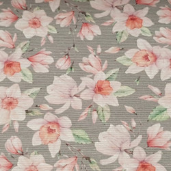 Canvas Gray Narcissus Flowers