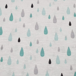 Loneta Gotas Lluvia