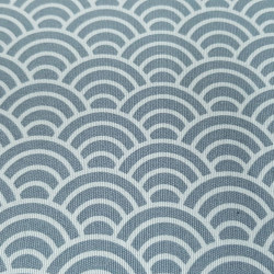 Canvas Japanese Waves Gray