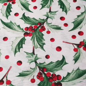 Loneta Navidad Ramas Acebo